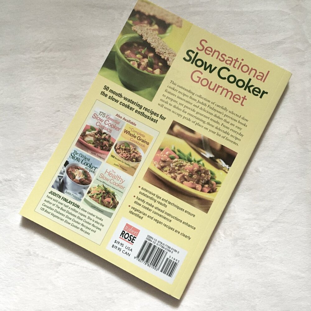 'Sensational Slow Cooker Gourmet' Judith Finlayson Y2K Cookbook - Picture 2 of 6